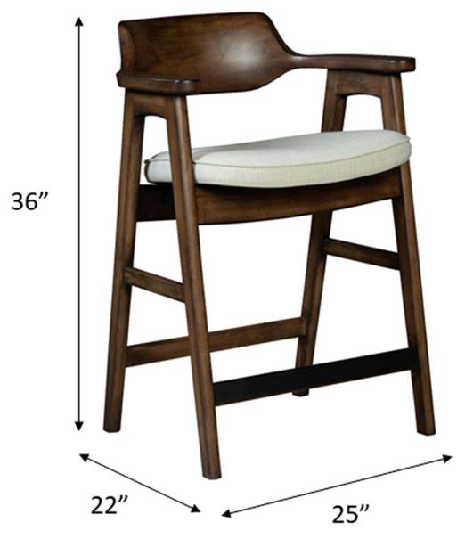 Nest Home Collections Wagner Java/Sand Counter Chair-2