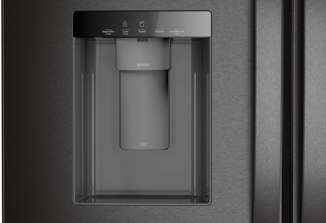 Whirlpool® 36" 29.6 Cu. Ft. Fingerprint Resistant Black Stainless Steel French Door Refrigerator with In-Door Water Dispenser and Ice Maker-1