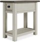 Signature Design by Ashley® Bolanburg Gray End Table with Antique White Base-1