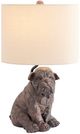 Crestview Collection Bulldog 2-Piece Brown Table Lamp Set-4