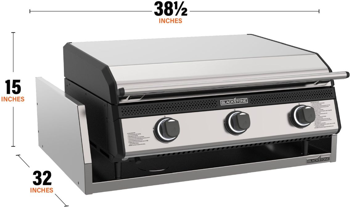 Blackstone® 3-Burner Stainless Steel Built In Liquid Propane Grill