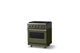 Viking® 5 Series 30" Martini Pro Style Dual Fuel (NG) Range with Polished Chrome Trim-2