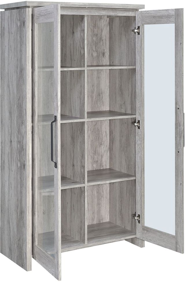 Coaster® Alejo Grey Driftwood 2-Door Tall Cabinet-3