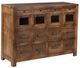 YHD Craftsman Brushed Dark Brown Drawer Cabinet-0