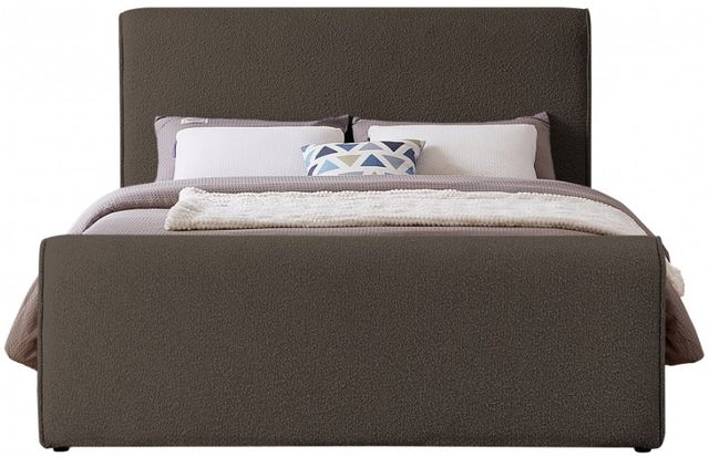 Meridian Furniture Stylus Brown Full Upholstered Panel Bed-1