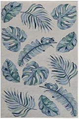 Blue/Ivory Leaves