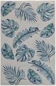 KAS Rugs Cove Blue/Ivory Leaves 5'x8' Area Rug-0