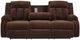 Signature Design by Ashley® Greely Bend Chocolate Power Reclining Sofa with Drop Down Table-2
