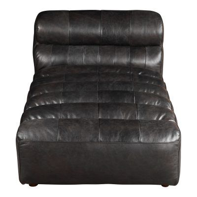 Moe's Home Collection Ramsay Signature 3-Piece Antique Black Left-Arm Facing Modular Sectional and Chaise-1