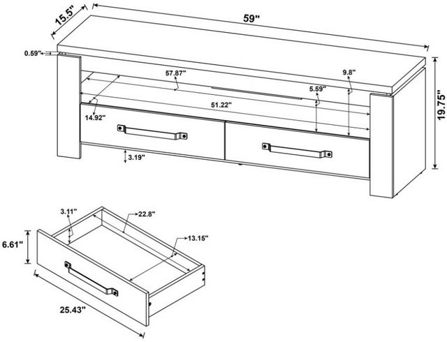 Coaster® Elkton Mango TV Stand-4
