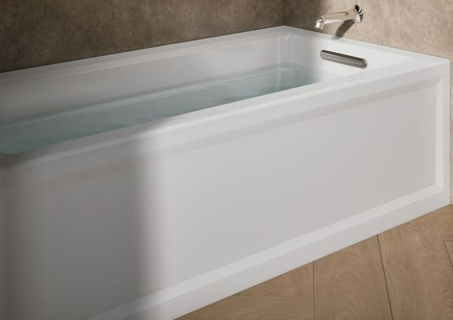 KOHLER® Archer® White 66" x 32" Alcove Bath with Bask® Heated Surface - Right Drain-3