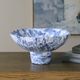 Uttermost® Indigo Blue/Ivory Pedestal Bowl-1