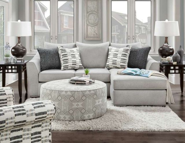 Fusion Furniture Popstitch Nyos Charcoal Cocktail Ottoman-1