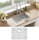 Elkay Crosstown® Polished Satin 25'' 4-Hole Single Bowl Dual Mount ADA Sink Kit-1
