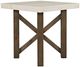 Jofran Inc. Sierrafina Beige Square End Table with Cortado Base-2