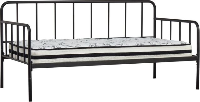 Signature Design by Ashley® Trentlore Black Twin Metal Day Youth Bed with Platform-2