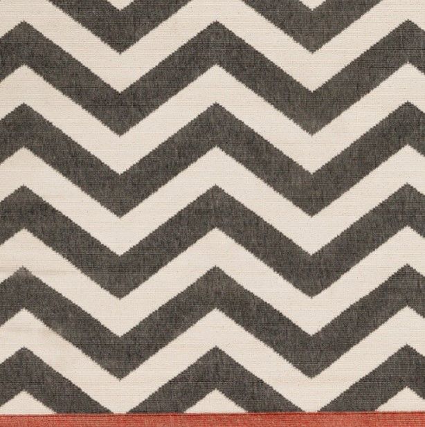 Surya Alfresco Black/Light Beige 5'x8' Area Rug-3