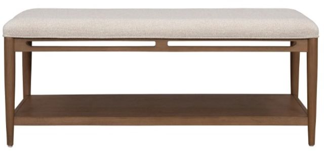 Flexsteel® Verona Cream/Medium Brown Rectangular Coffee Table-2