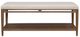 Flexsteel® Verona Cream/Medium Brown Rectangular Coffee Table-1