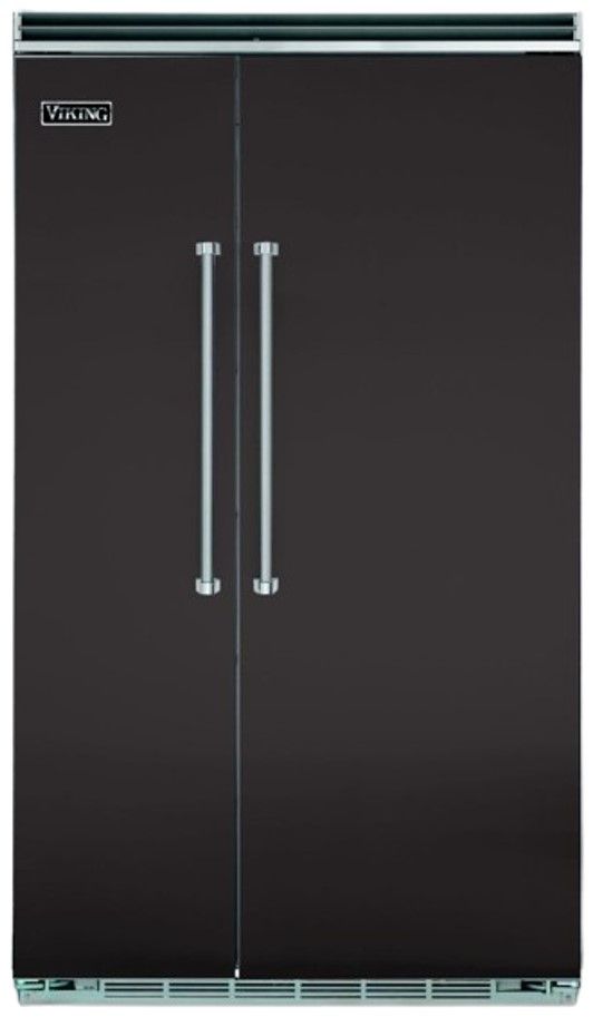 Viking® 5 Series 48 in. 29.1 Cu. Ft. Onyx Built In Side-by-Side Refrigerator
