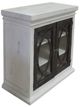Cottage Creek Furniture Bahari Distressed White/Slate Console with Wooden Knobs-0