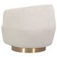 Fairfield® Customizable Dhalia Swivel Chair with Bright Brass Base-3