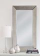 Bassett Mirror Beaded Silver Wall Mirror-2