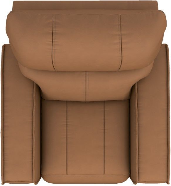 La-Z-Boy® Maddox Camel Leather Power Rocking Recliner with Headrest and Lumbar-4
