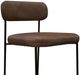 International Furniture Direct Salamanca Chocolate Brown Upholstered Barstool-1