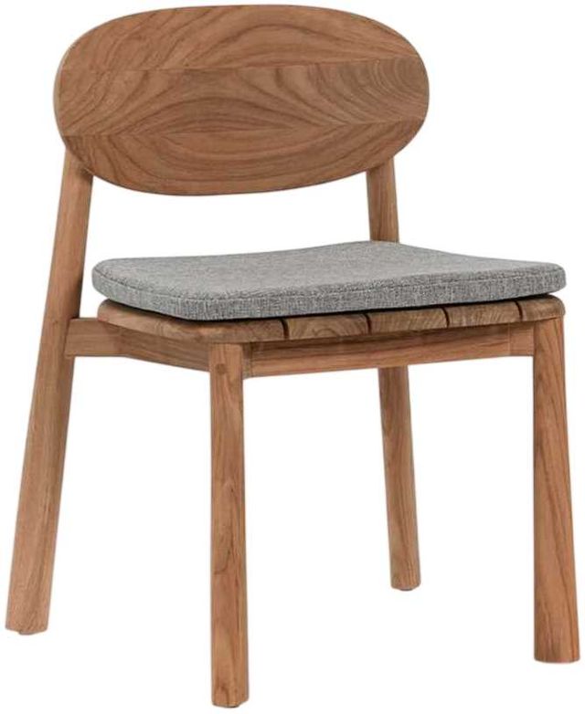 Classic Home Aston Natural Teak Wood Outdoor Dining Chair-0