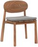 Classic Home Aston Natural Teak Wood Outdoor Dining Chair-0