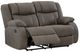 Signature Design by Ashley® First Base Gunmetal Manual Reclining Loveseat-1