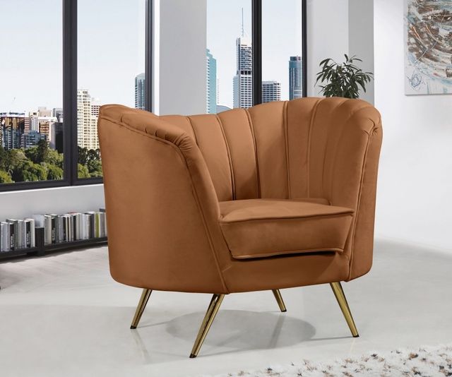 Meridian Furniture Margo Saddle Velvet Chair-2