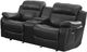 Mazin Furniture Marille Black Double Glider Reclining Loveseat with Center Console-0
