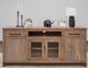 International Furniture Direct Natural Parota Brown Cappuccino TV Stand-2