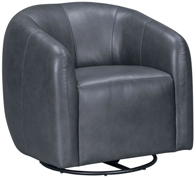 Parker House® Como Renaissance Blue Swivel Glider Accent Chair-0