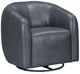 Parker House® Como Renaissance Blue Swivel Glider Accent Chair-0