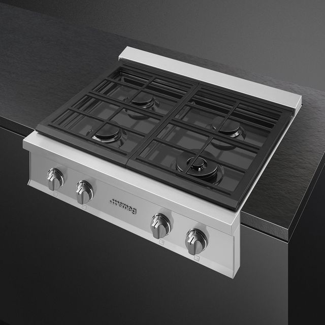 Smeg Portofino 30" Stainless Steel Gas Rangetop-3