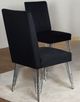 New Classic® Home Furnishings Ava Black/Chrome Dining Side Chair-2