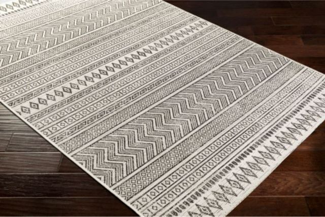 Surya Eagean Black/White 4'x6' Area Rug-3