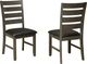 Brassex Inc. Oakley 2-Piece Black/Dark Grey Side Chair Set-2
