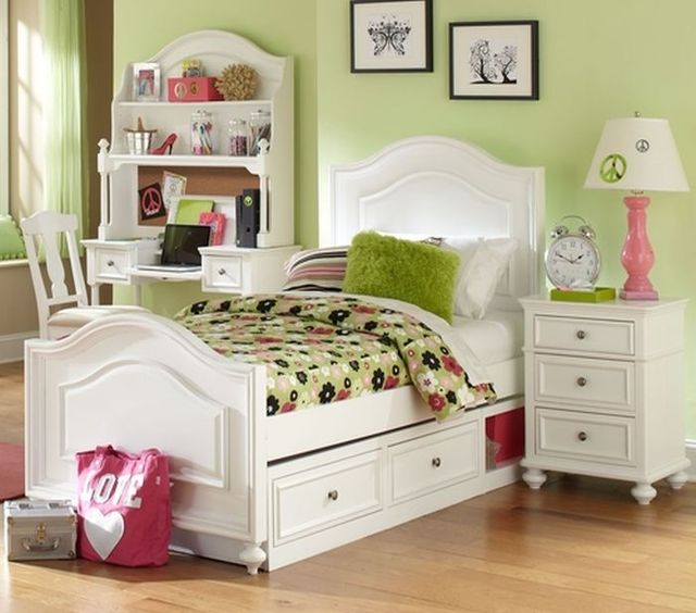 Legacy Kids Teen Madison Natural White Youth Full Panel Bed-1