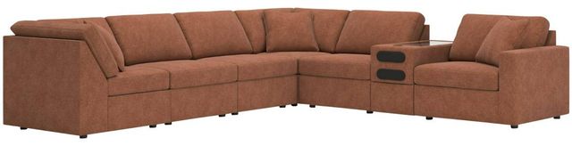 Signature Design by Ashley® Modmax 7-Piece Spice L-Shape Sectional with Audio Console-0