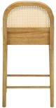 Armen Living Lucio 4-Piece Amber Glow/White Counter Stool Set-4