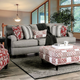 Furniture of America® Ames Charcoal Loveseat-0