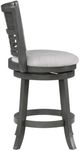 New Classic® Home Furnishings Gia Gray 29'' Swivel Bar Stool-3