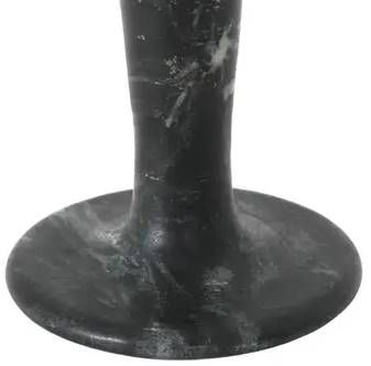 Moe's Home Collection East Black Veined Marble Short Candle Holder-2