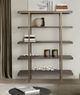 International Furniture Direct Onix Mahogany Brown Bookcase-3