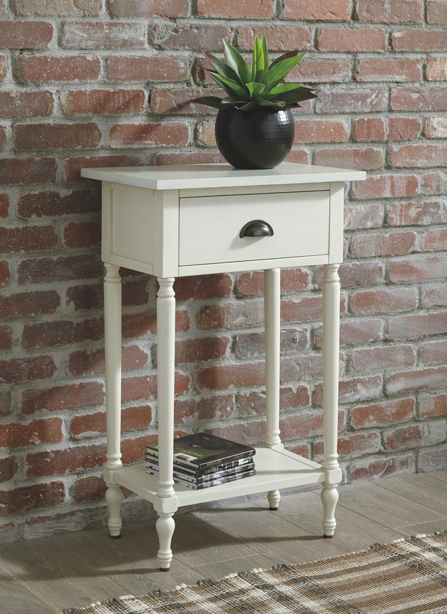 Signature Design by Ashley® Juinville White Accent Table-4