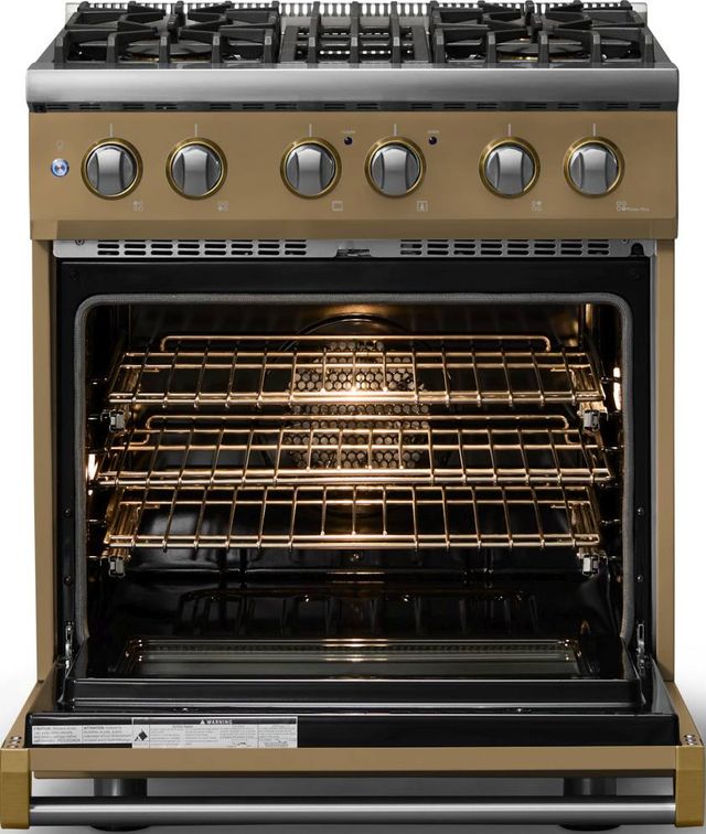 Viking® 5 Series 30" Golden Hour Pro Style Dual Fuel (LP) Range with Polished Chrome Trim-1